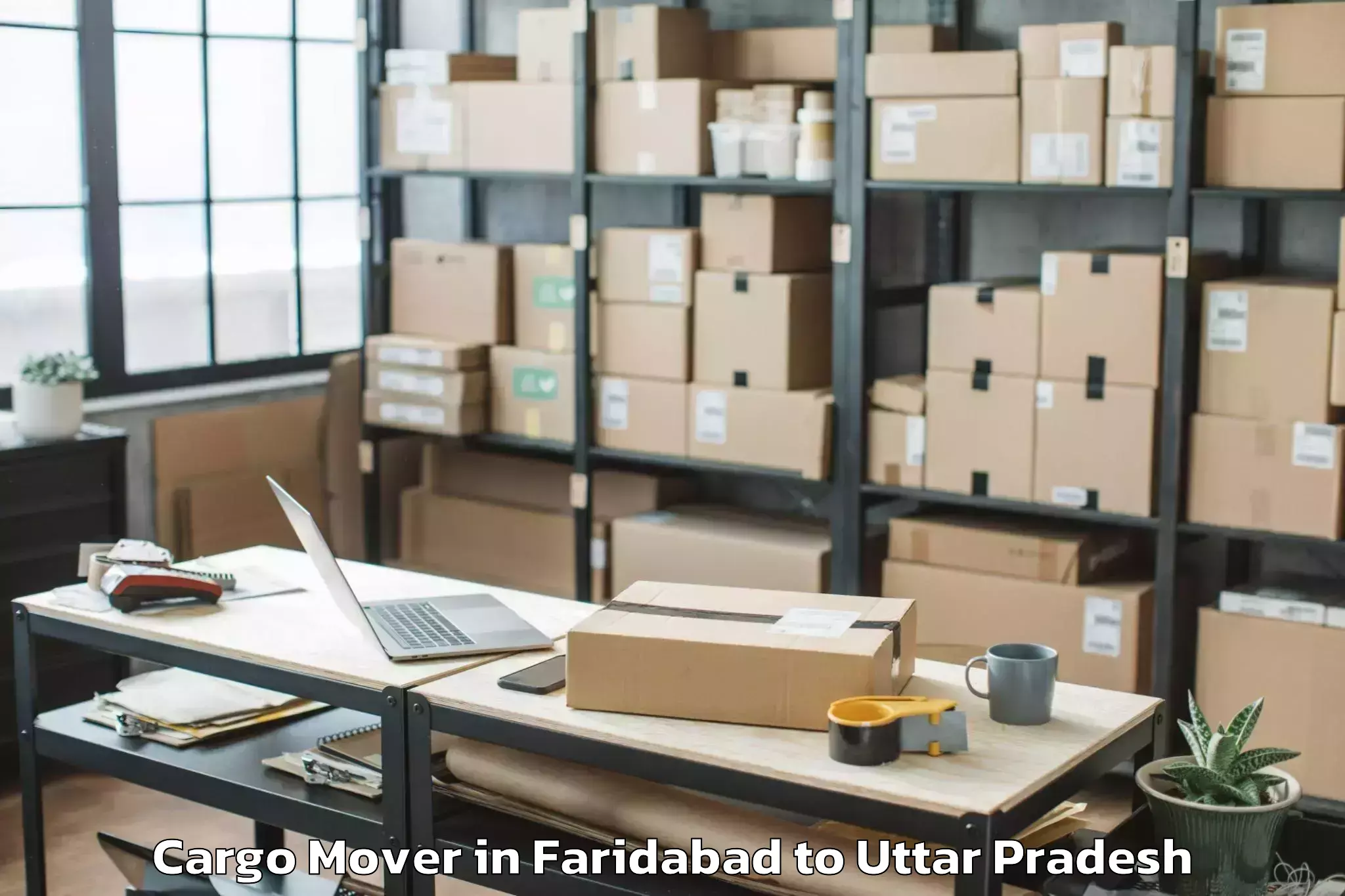 Book Faridabad to Gunnaur Cargo Mover Online